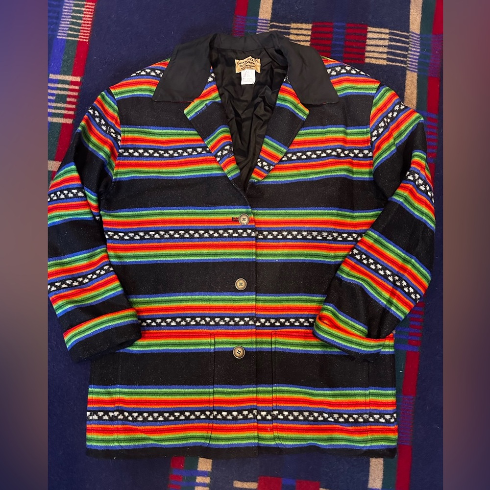 Pendleton Multicolor Striped Blazer - image 1